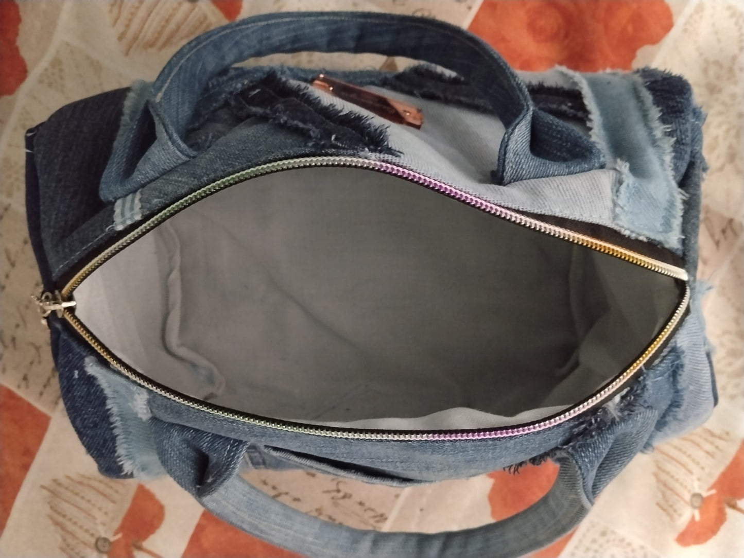 Borsa baulino in denim