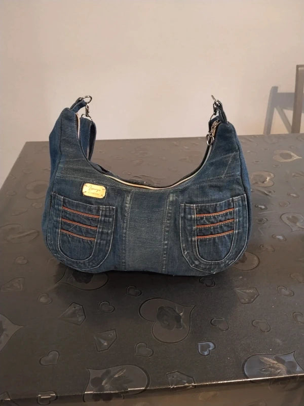 Borsa sorriso in denim