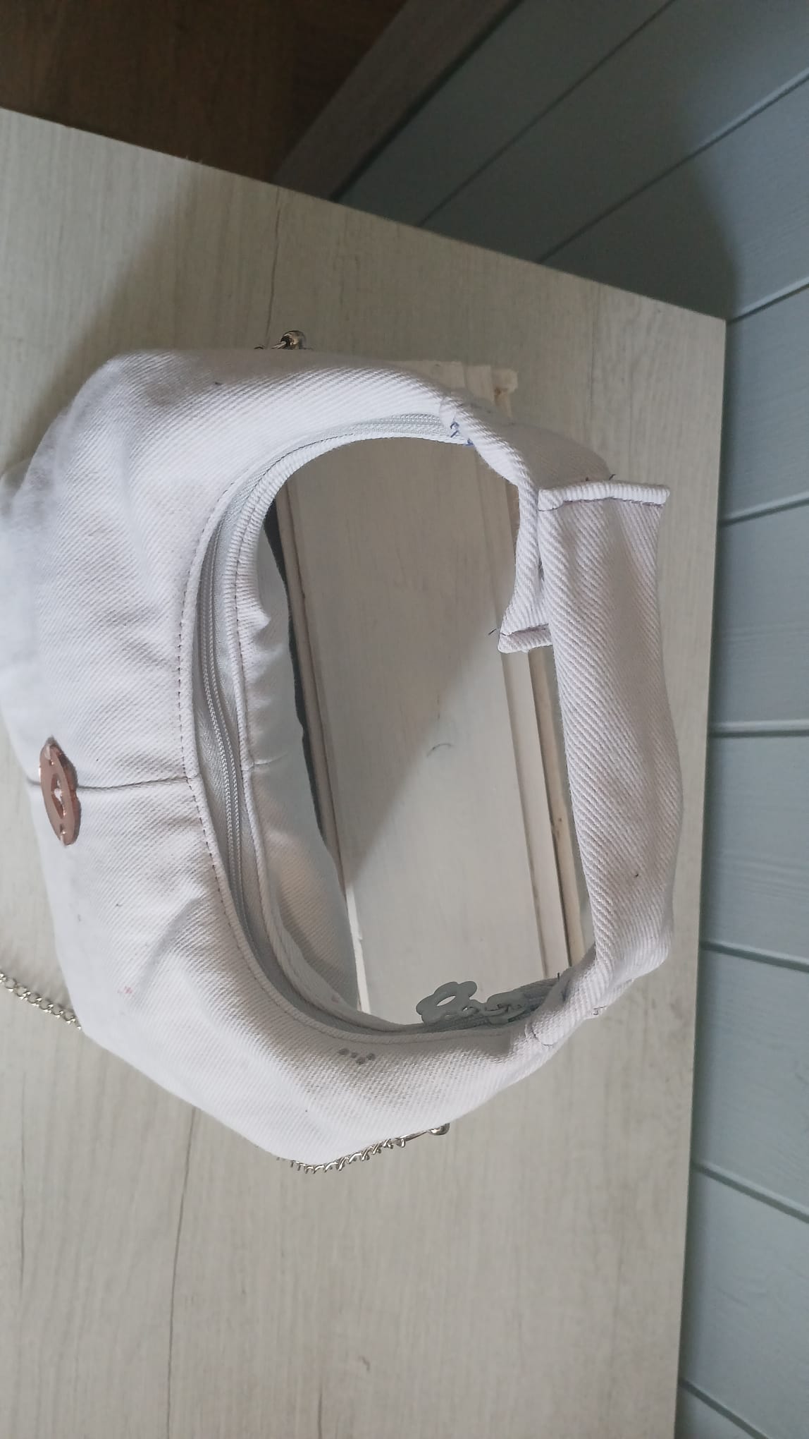 borsetta jeans bianco