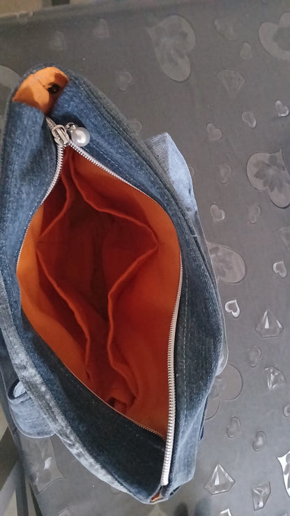 Borsa merletto in jeans