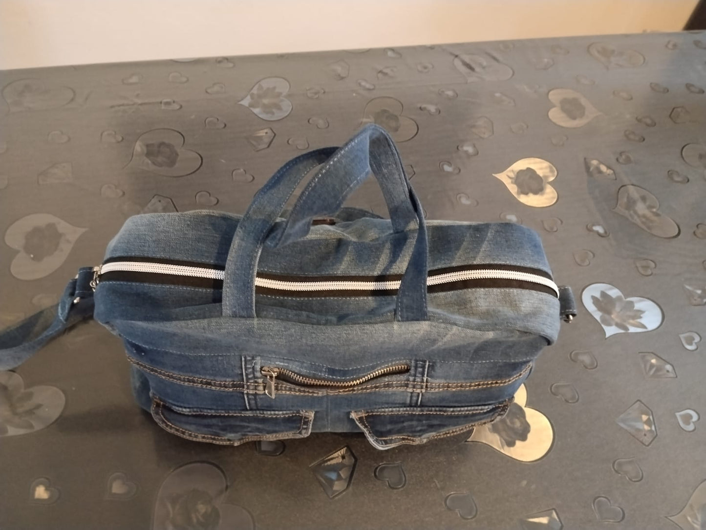 Borsa tracolla in denim