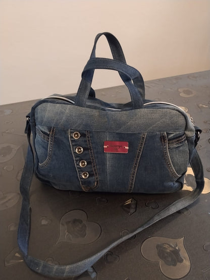 Borsa tracolla in denim