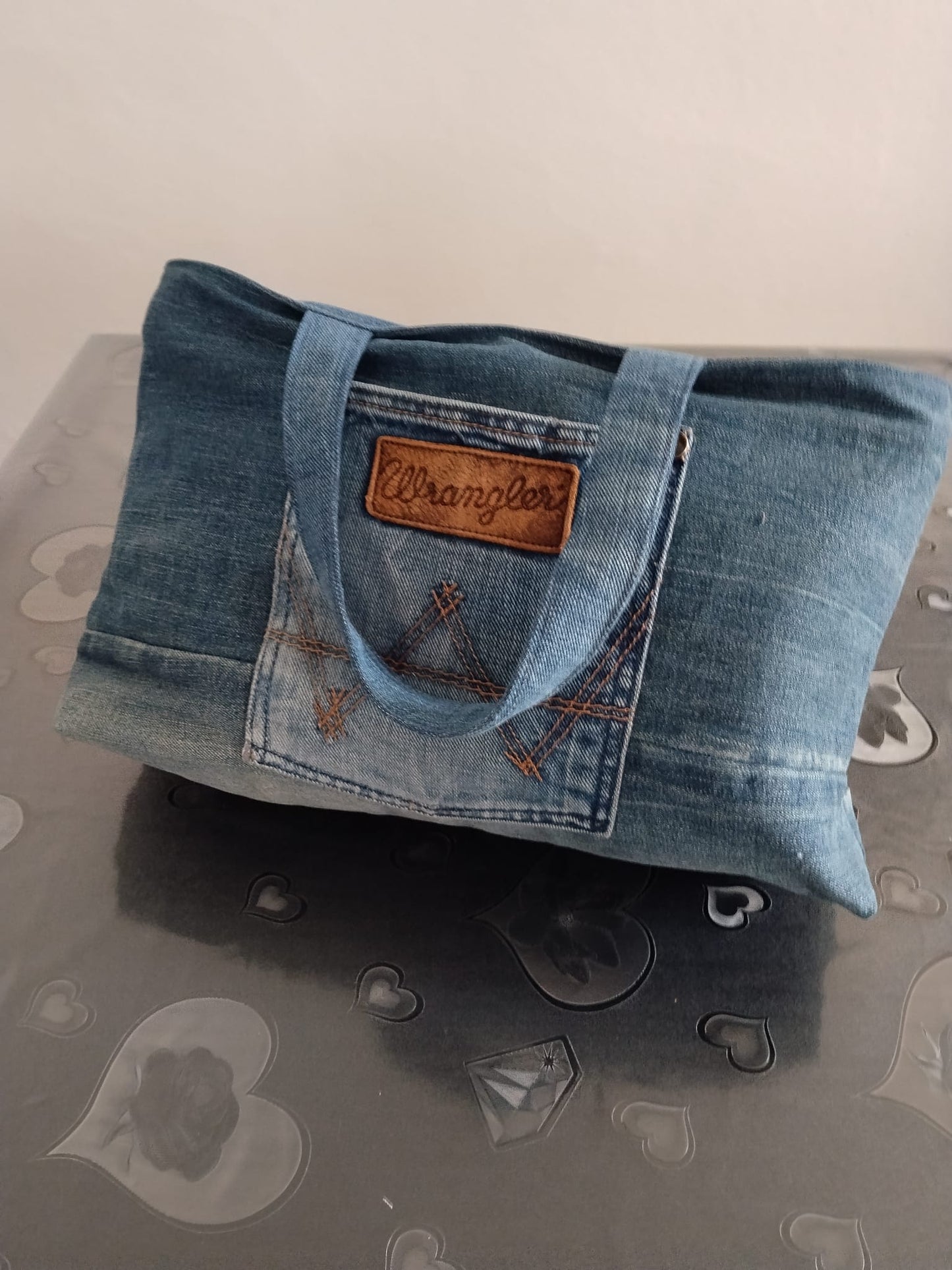 Borsa bauletto blu
