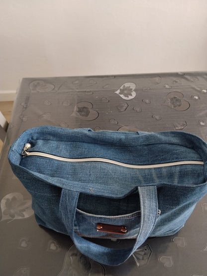 Borsa bauletto blu