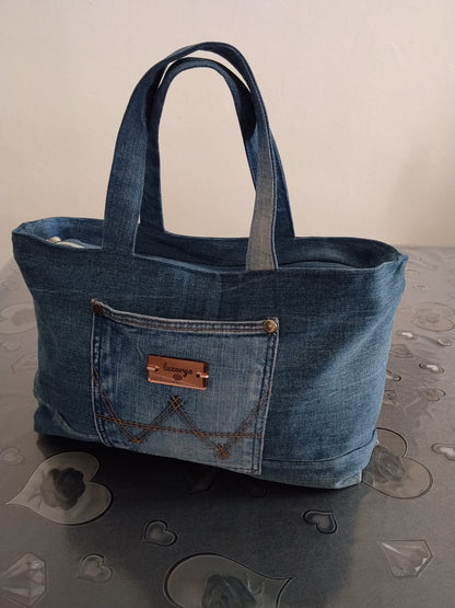 Borsa bauletto blu