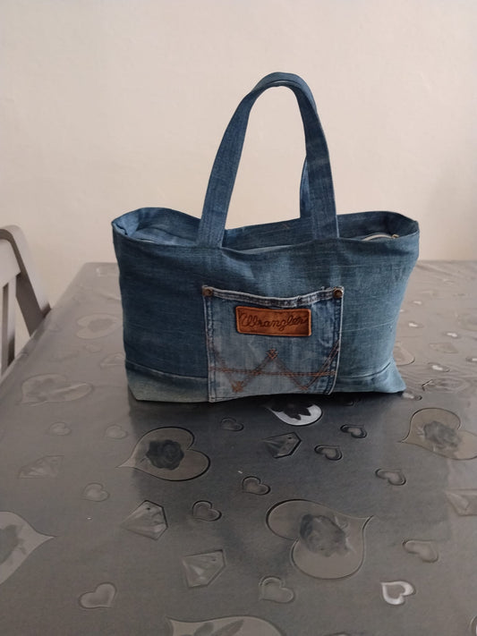Borsa bauletto blu