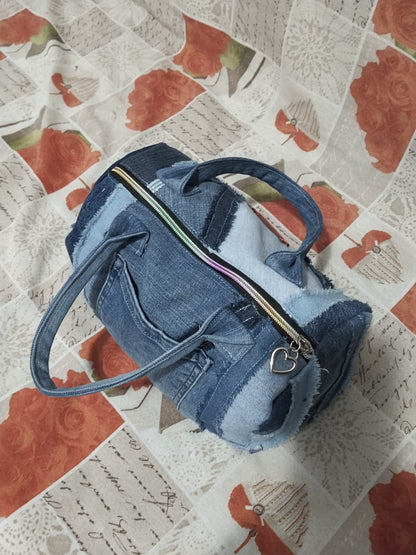 Borsa baulino in denim