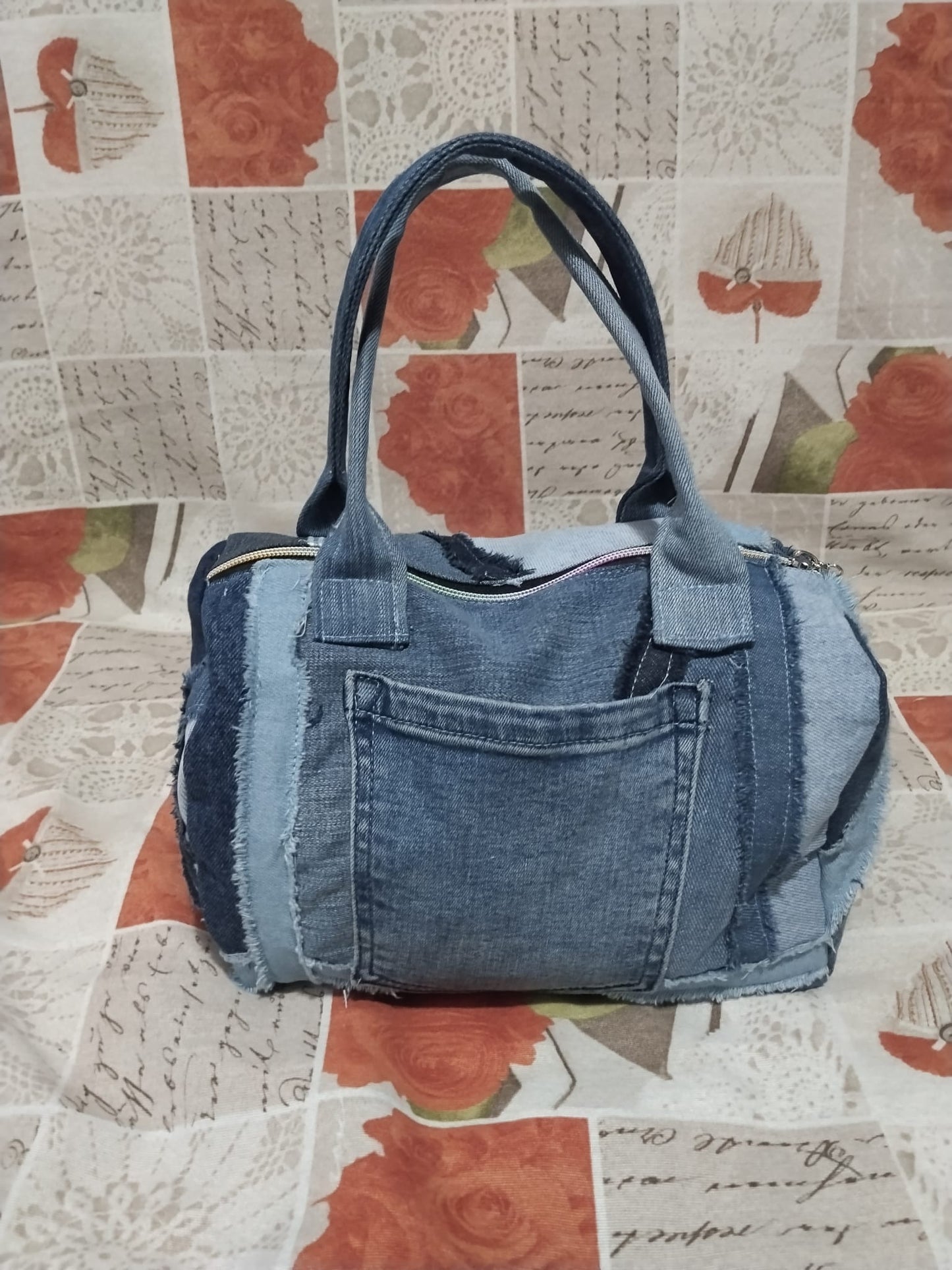 Borsa baulino in denim