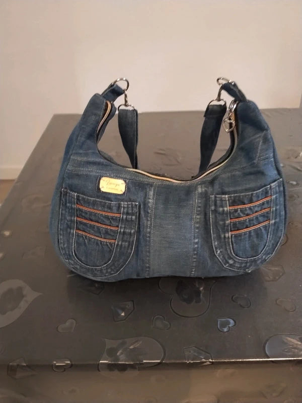 Borsa sorriso in denim
