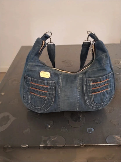 Borsa sorriso in denim