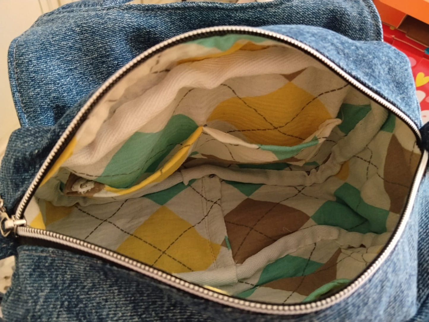 Borsa tascapane in denim