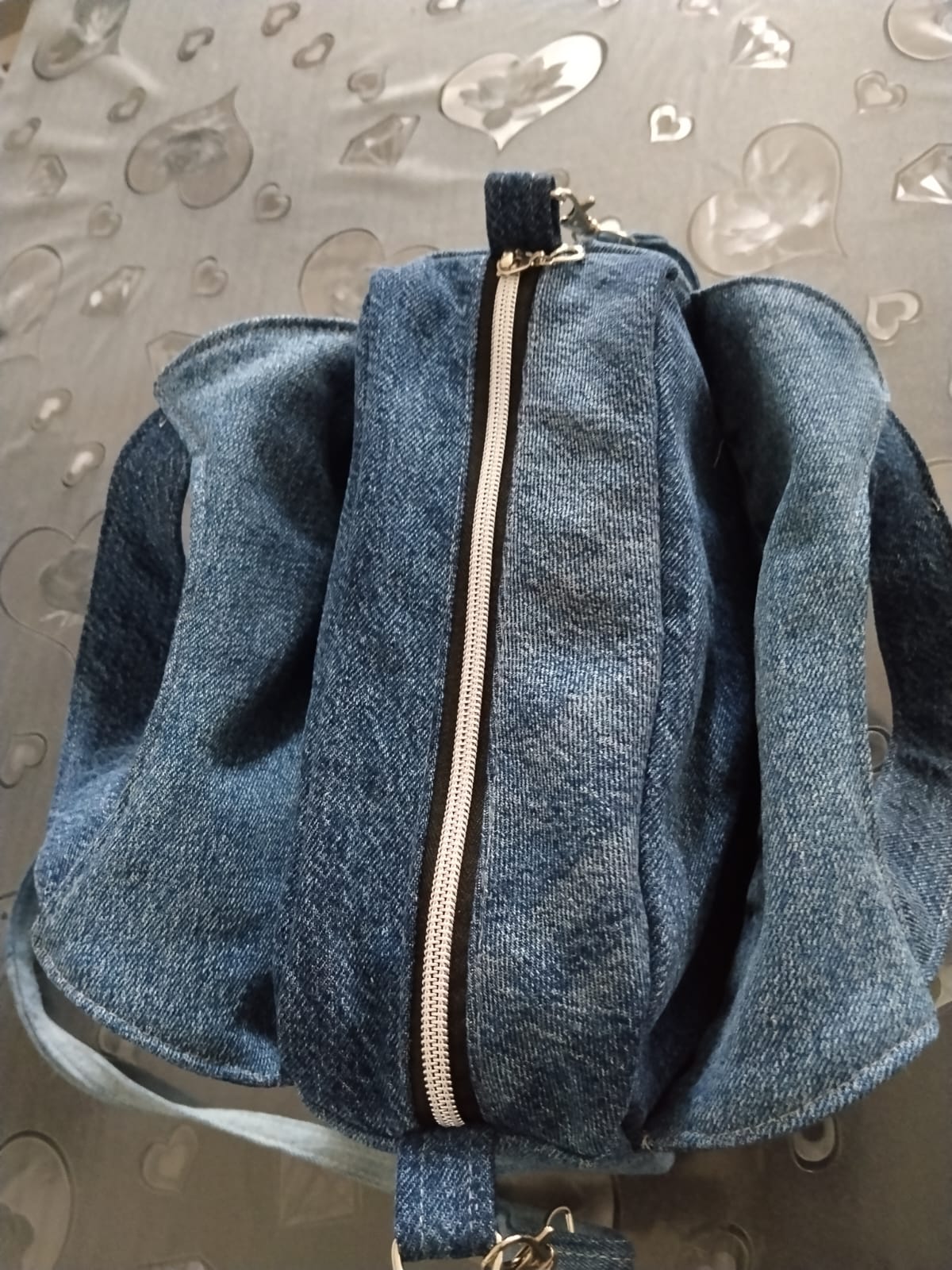 Borsa tascapane in denim