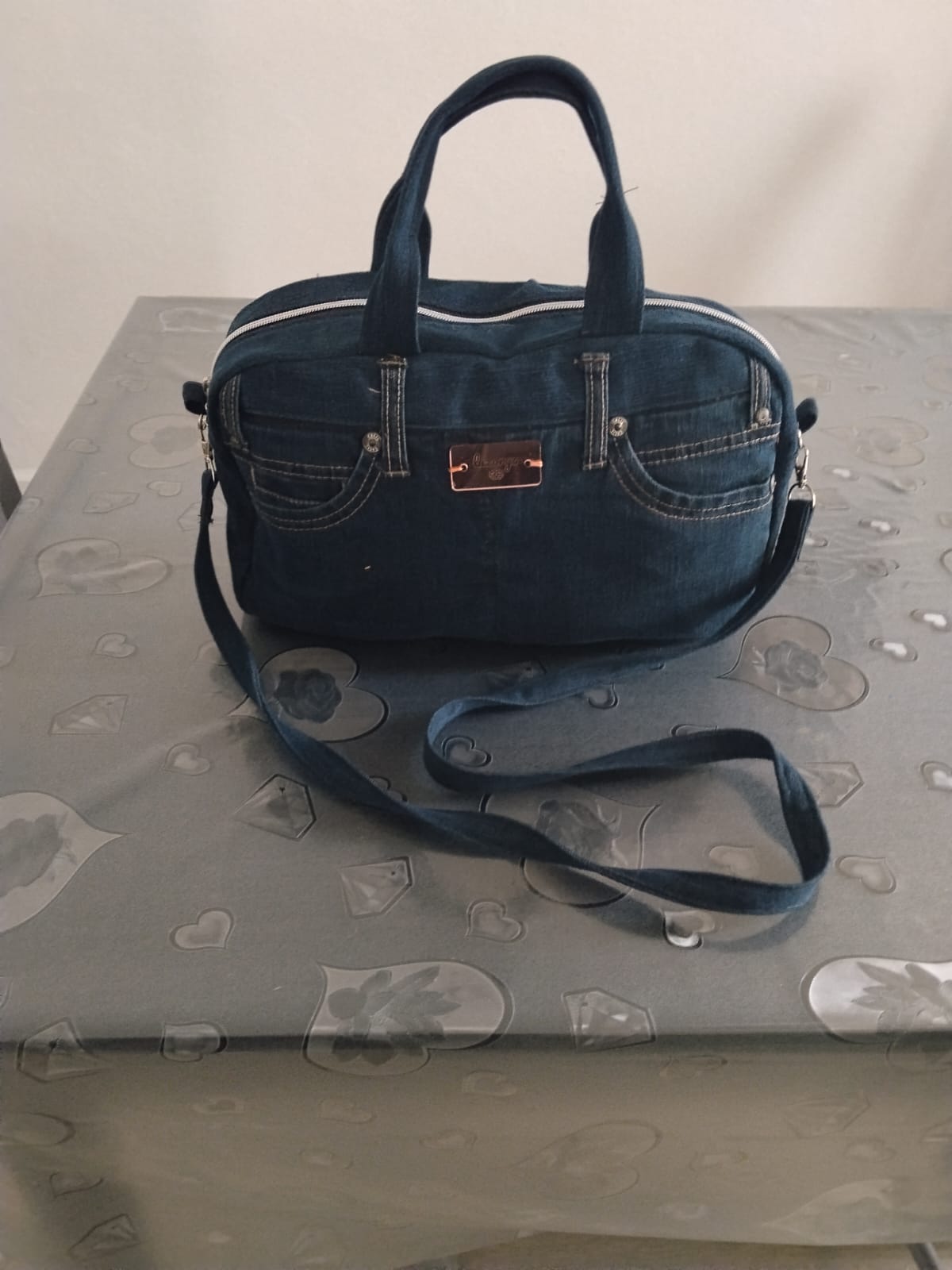 Borsa multitasche in denim