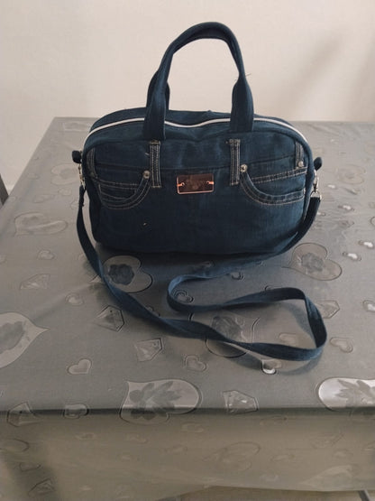 Borsa multitasche in denim