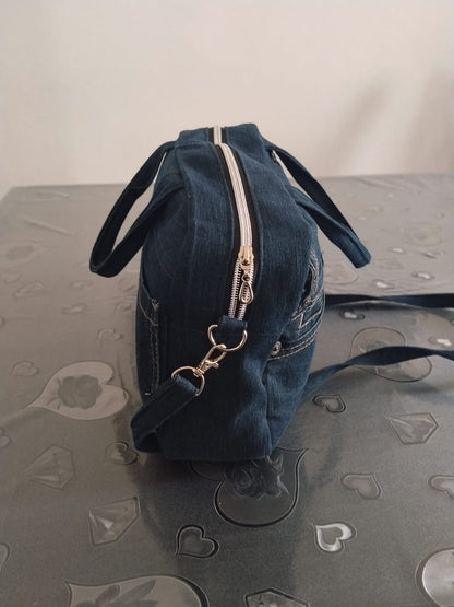 Borsa multitasche in denim