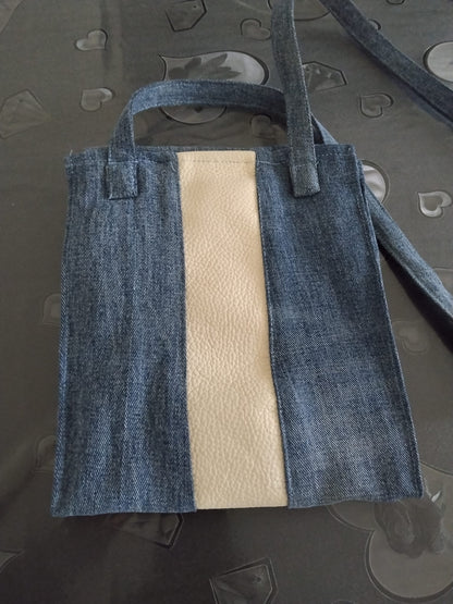 Borsa a tracolla "Denim & Cuore" – Pezzo unico artigianale