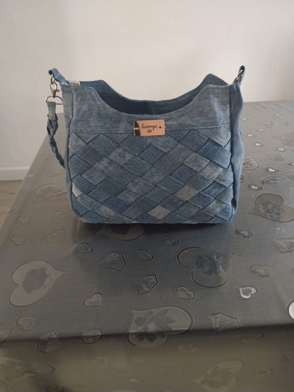 borsa con tracolla a treccia