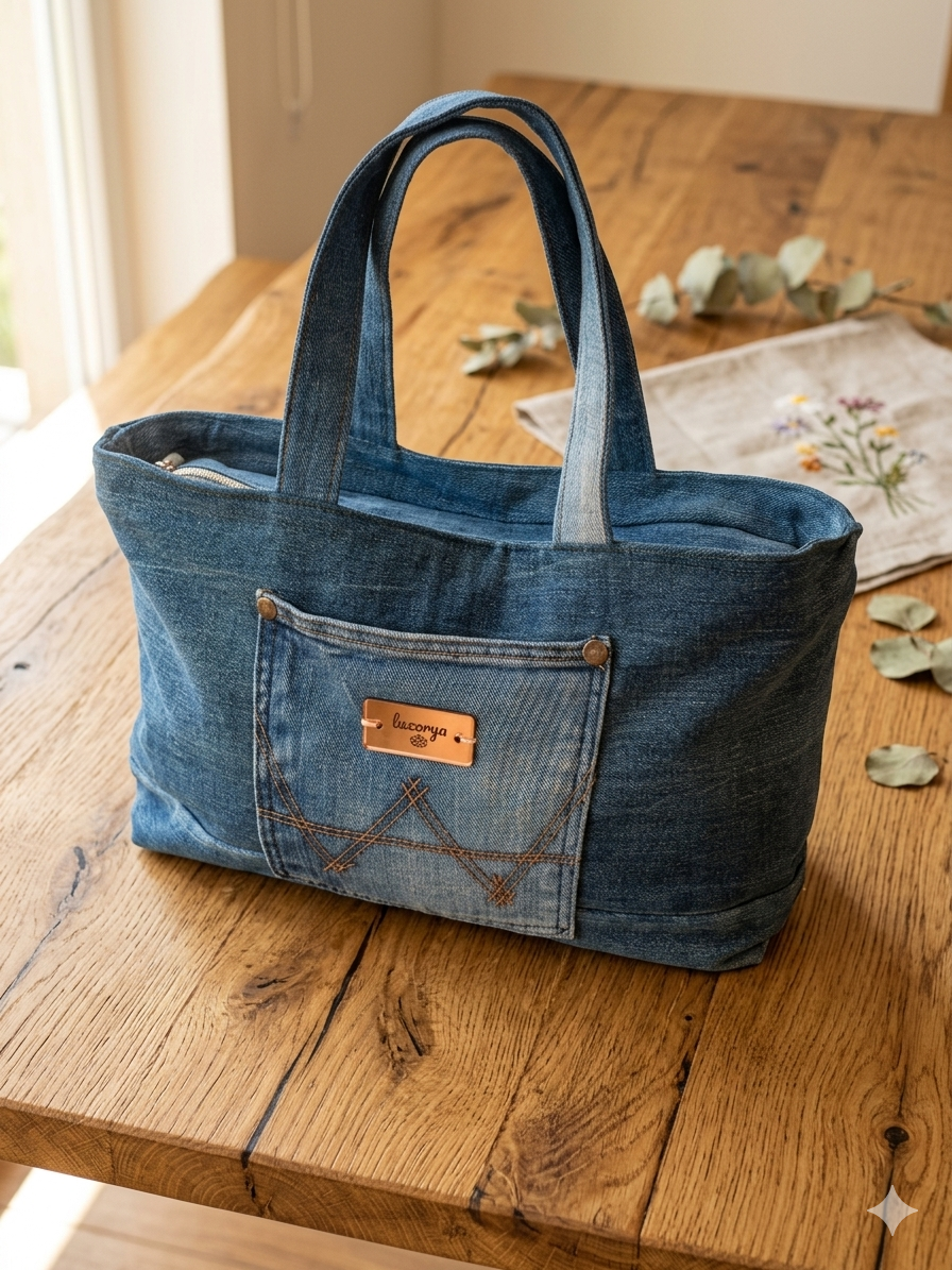 Borsa bauletto blu
