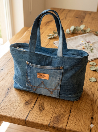 Borsa bauletto blu