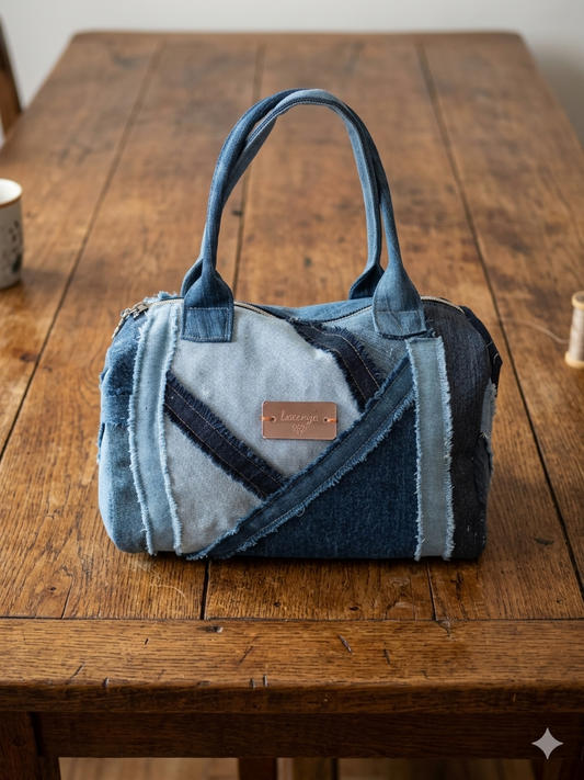 Borsa baulino in denim