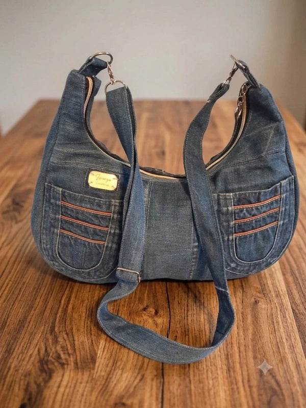 Borsa sorriso in denim