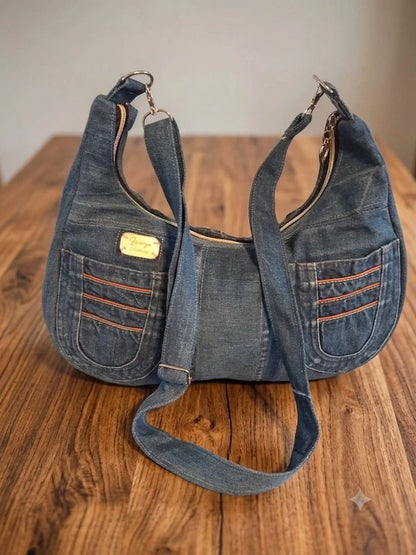 Borsa sorriso in denim
