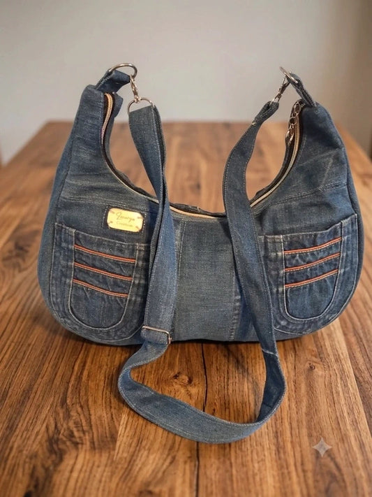 Borsa sorriso in denim