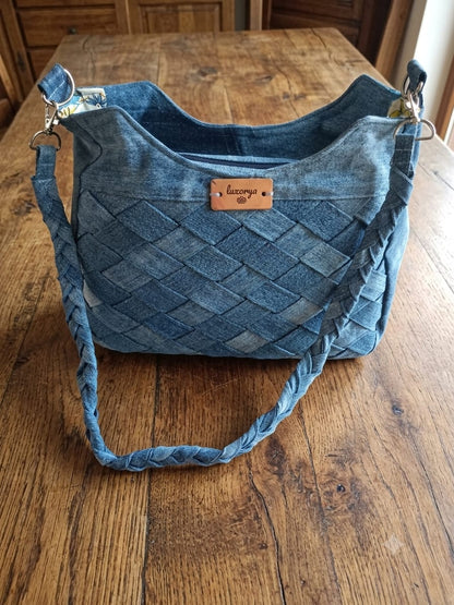 borsa con tracolla a treccia