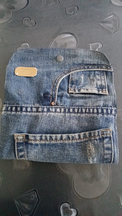 portafogli in denim