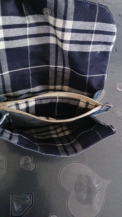 portafogli in denim