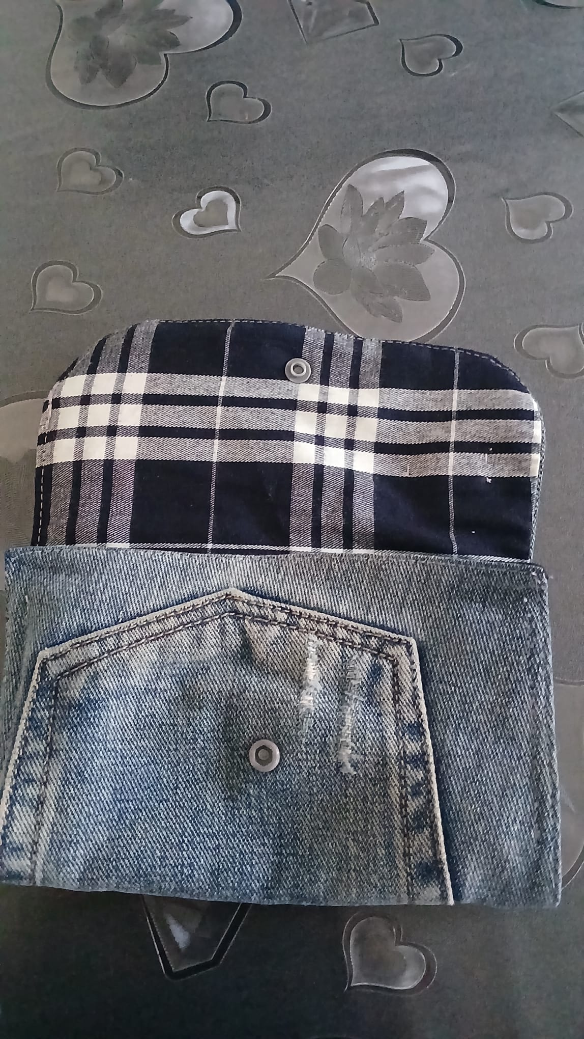 portafogli in denim