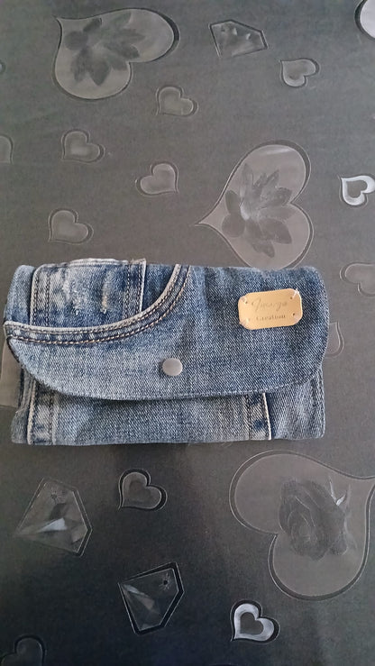 portafogli in denim