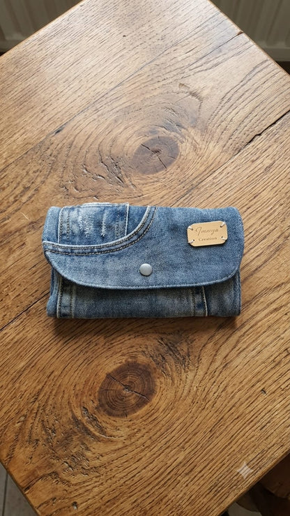 portafogli in denim