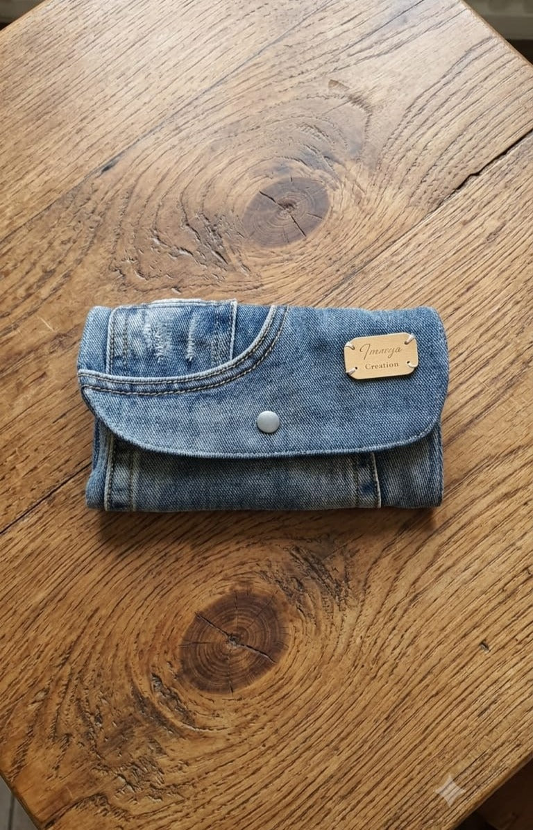 portafogli in denim