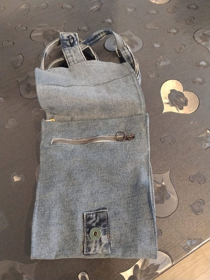 Borsello a tracolla in denim