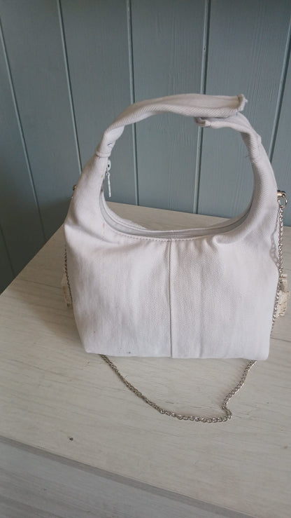 borsetta jeans bianco