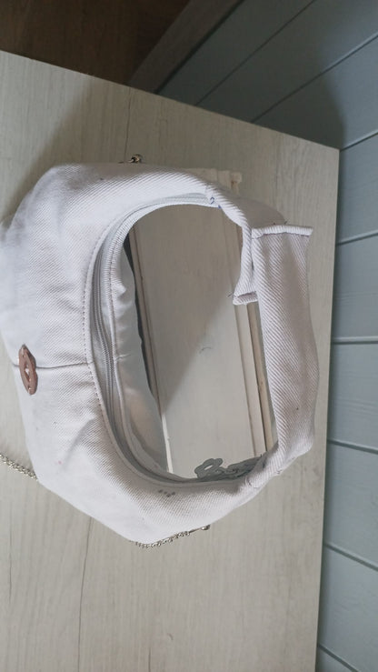 borsetta jeans bianco