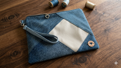 Poschette in denim