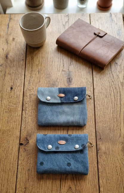 portamonete in jeans