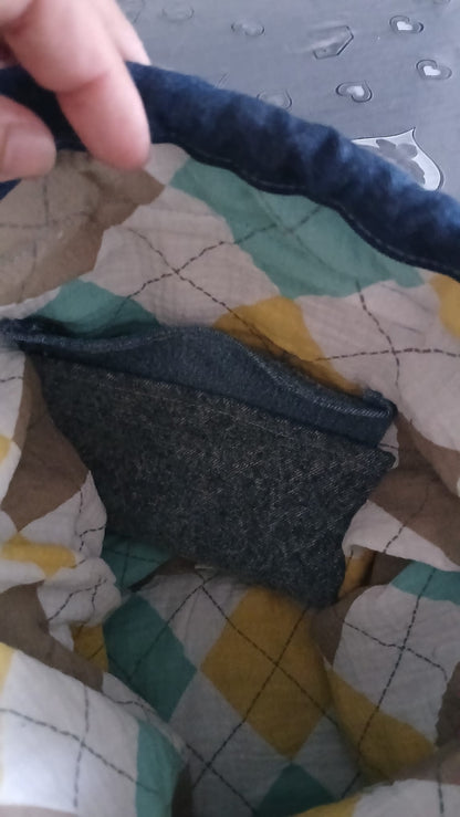 zaino a sacco in denim